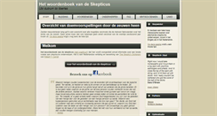 Desktop Screenshot of nederlands.skepdic.com